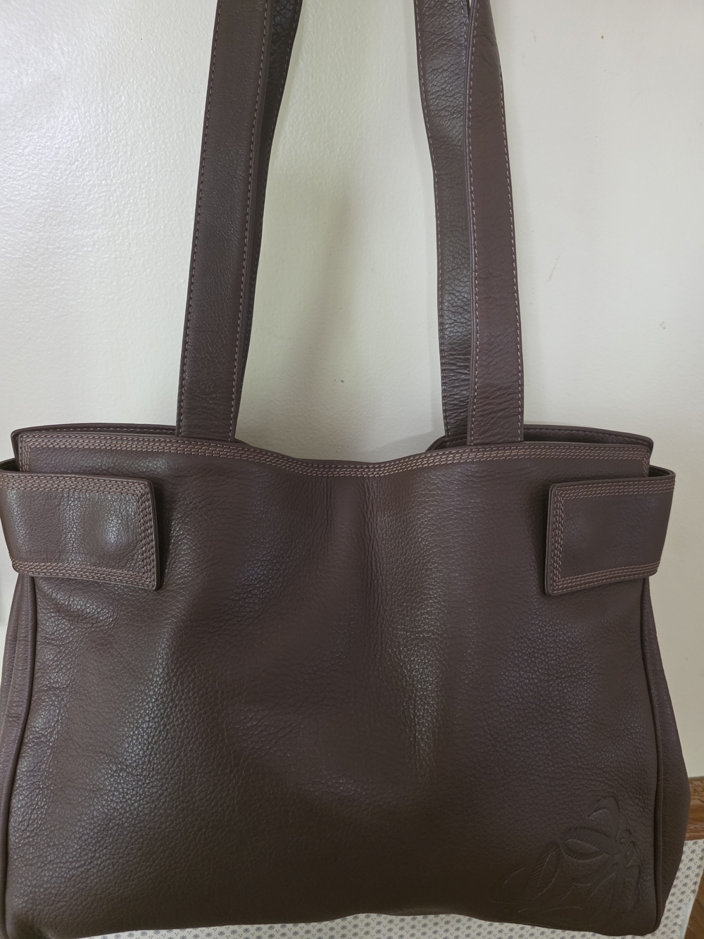 Loewe Brown Leather Tote Bag
